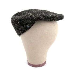 Signes Italy Pure Wool newsboy hat men’s tweed
